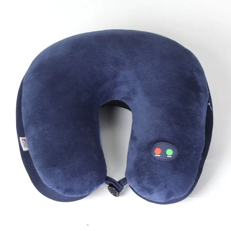 Oreiller de voyage à vibration en forme de U, 1 pièce, coussin de massage de voyage