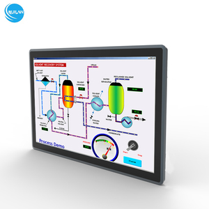 18,5 Monitor de computadora industrial de 21,5 pulgadas Pantalla táctil capacitiva de 10 puntos VGA AV para entrada HMI Interfaz USB integrada-New Pro