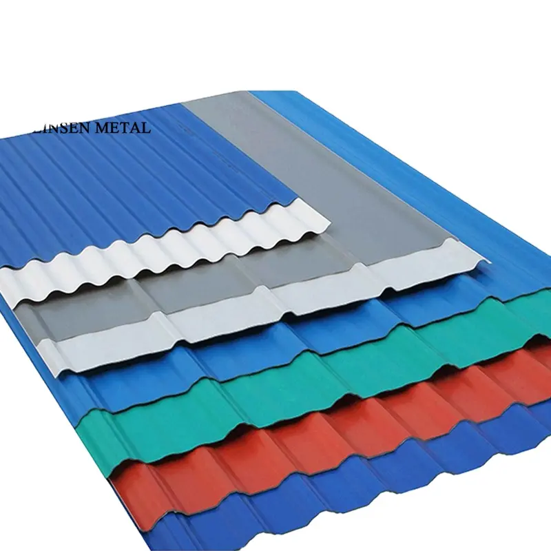 Gi Aluzinc Wellpappe verzinkt farbig lackiert Dach platte Stahldach platte