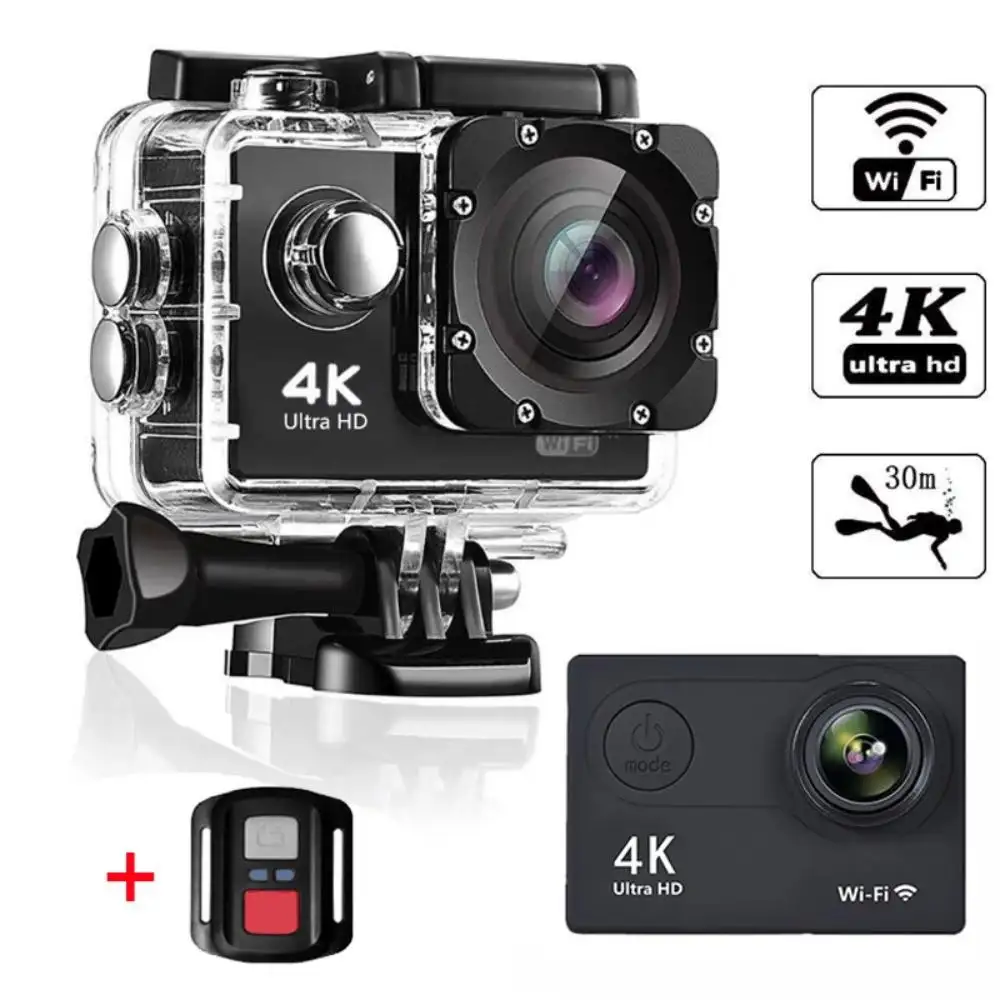 Classic Action Camera Ultra HD 4K/30fps WiFi 2.0 pollici 140D casco impermeabile subacqueo telecamere di registrazione Video Sport Cam