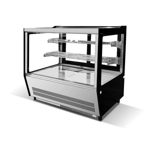 Commercial <strong>Japanese</strong> Style Right Angle Two Layers Cake Display with Marble Base for Bakery Shop