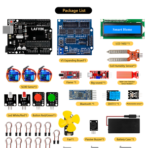 LAFVIN akıllı ev ev kiti/öğrenme programlama kitleri ile R3 kurulu DIY için kök ile öğretici arduino için