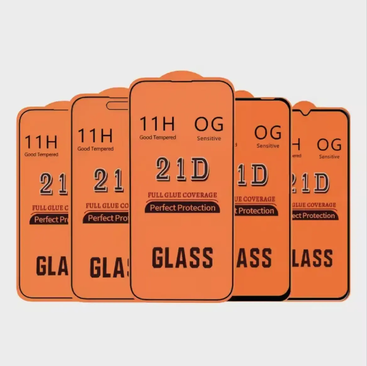 بسعر المصنع 21D شاشة واقية للهاتف المحمول مقاومة للانفجار 3D 11H HD زجاج ممرد جميع العلامات التجارية والنماذج