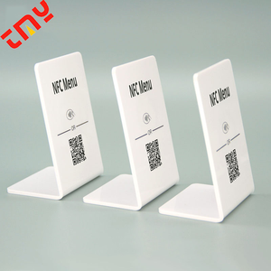 Chất lượng cao Tùy chỉnh hình chữ nhật kinh doanh mã QR bảng dấu hiệu tông Tag NFC đứng hiển thị - Product Image 6