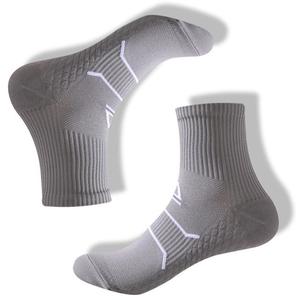 Bahar ve yaz erkek ve kadın maraton profesyonel koşu Fitness dört mevsim sıkıştırma spor çorapları orta çorap - Product Image 4