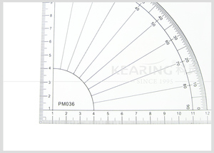 Kearing Acrylic tam giác Cai Trị 36cm Metric kích thước với độ 30 & <span class=keywords><strong>60</strong></span> cho nhà thiết kế thời trang may quilting crafting dự án # pm036 - Product Image 3