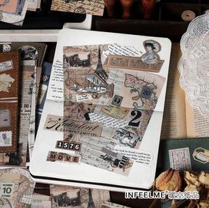 Infeel me vintage avrupa bina serisi dergisi scrapbooking deco kağıt kitap 20 yaprak - Product Image 4