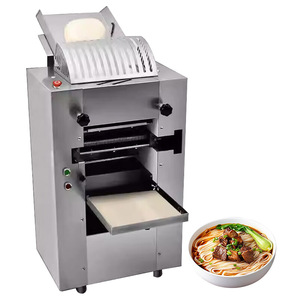 商用电动面团压片机。钢制面条饺子面条机，带可变滚筒和刀片 - Product Image 3