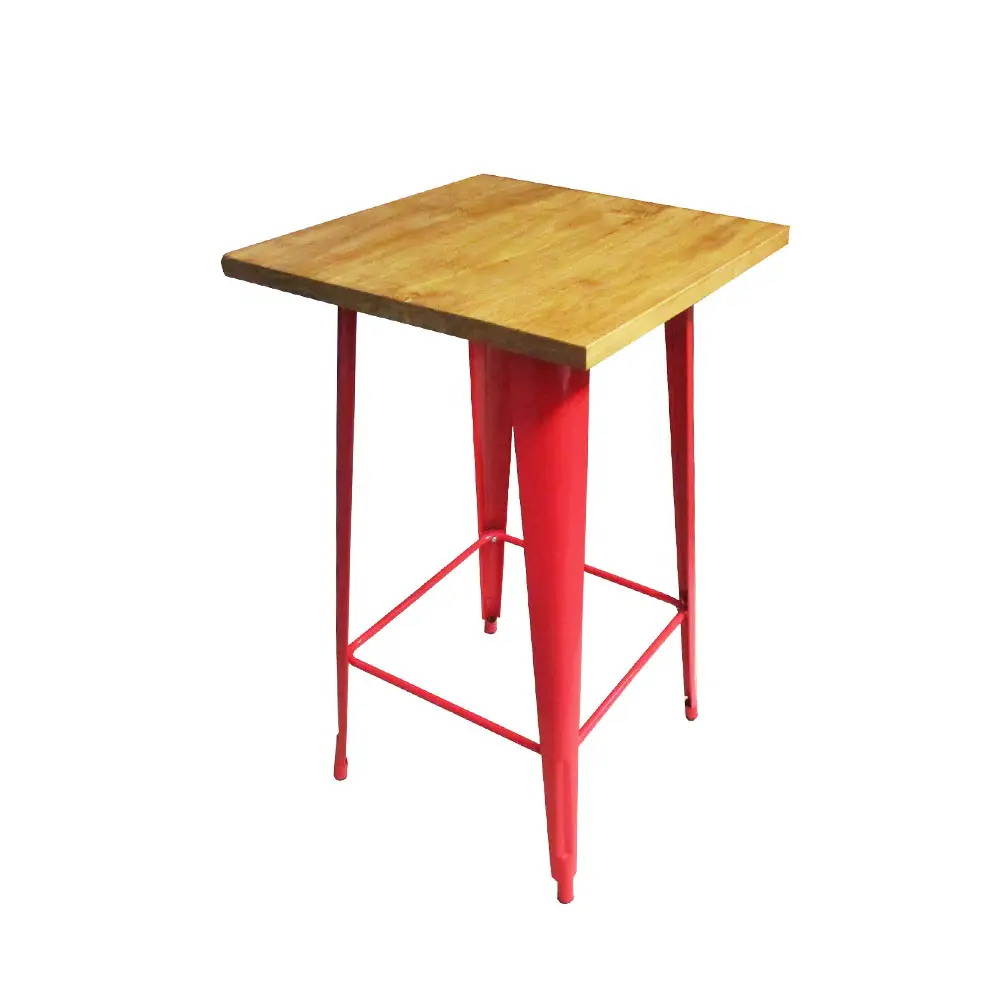 طاولة بار عالية أثاث بار للمنزل المكاتب طاولة معدنية حديثة التصميم من مصنع مصنعي طاولة طعام مطبخ صناعي للمناطق الخارجية