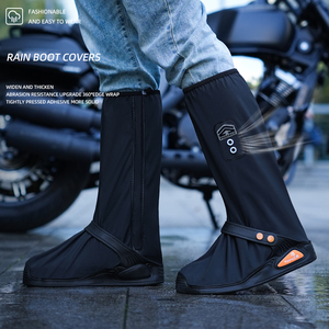 Unisex hafif PVC yağmur botu kaymaz kauçuk taban özelleştirilebilir yumuşak nefes su geçirmez ayakkabı kapağı - Product Image 2
