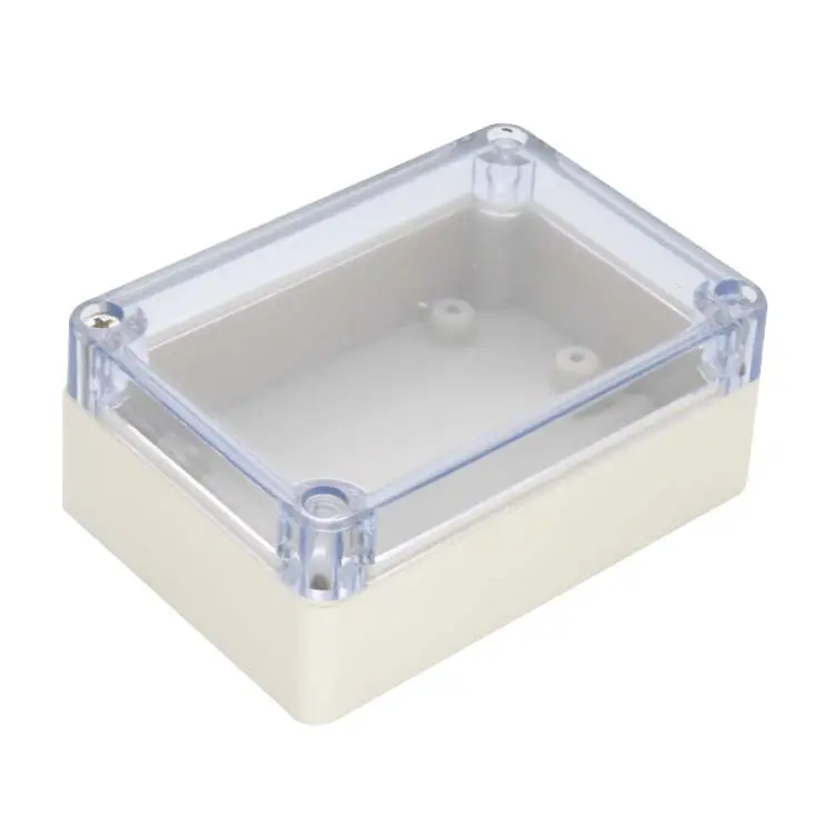 Boîtiers de boîte de jonction de câble étanche IP65 boîtier électronique petite boîte de couverture transparente en plastique personnalisée de haute qualité