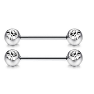 Steel-colored rhinestones