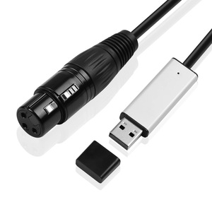 USB to DMX Interface Adapter RS485 Converter Serial 3PIN XLR LED DMX512 <strong>Software</strong> PC to Stage Lighting Control Dimmer Cable - Product Image 1
