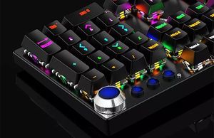 3 in1ゲーミングセット7-RGBカラフルなAudifonosTecladoマウスヘッドセットメカニカルワイヤードキーボードとマウスコンボ - Product Image 5