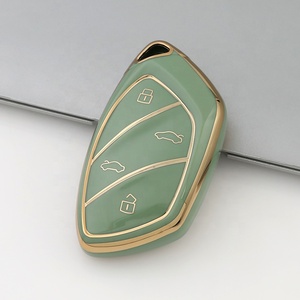 Gold Edge <strong>Key</strong> Fob Cover Fit for Roewe RX5 <strong>MG</strong> <strong>ZS</strong> GT GS 350 360 750 W5 Class Accessories Soft TPU Protection Car Case Shell - Product Image 5