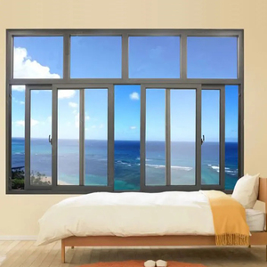 Diseño de ventana corredera de aluminio de alta calidad Marco de aleación de aluminio personalizado ventanas deslizantes horizontales de vidrio de triple acristalamiento para casas - Product Image 3
