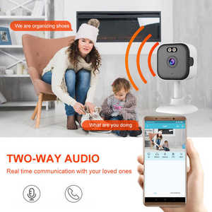 Cámara IP inteligente WiFi con rotación de 360 grados, Audio bidireccional, visión nocturna y función de detección de área de seguridad para el hogar - Product Image 6