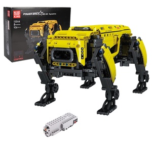 Форма король 15066 робот собака Строительный набор желтое приложение RC программируемый игрушечный модуль питания развивающая модель подарок для детей 8 + - Product Image 1