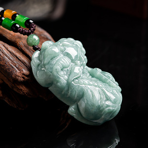 Jadeite Pi Xiu หยกธรรมชาติเครื่องประดับสไตล์จีนเครื่องประดับ unisex ต้นฉบับของขวัญประเมินราคา PX30ใบรับรอง - Product Image 3
