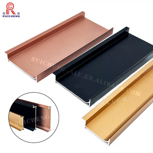 Customized Waterproof Brush Simple Aluminum Skirting Board <strong>Baseboard</strong> For Wall Protection