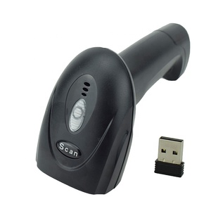 Handheld-Barcode-Scanner 2.4G Drahtlose und kabel gebundene USB-Schnitts telle QR-Barcode PDF417 1D CCD Wiederauf ladbarer Auto-Scan-Waffen leser
