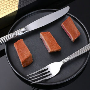 Cao cấp Hộp quà tặng dao kéo đám cưới bạc thanh lịch Roman cột theo kiểu thép không gỉ muỗng gương đánh bóng 18/8 thiết lập dao kéo - Product Image 6