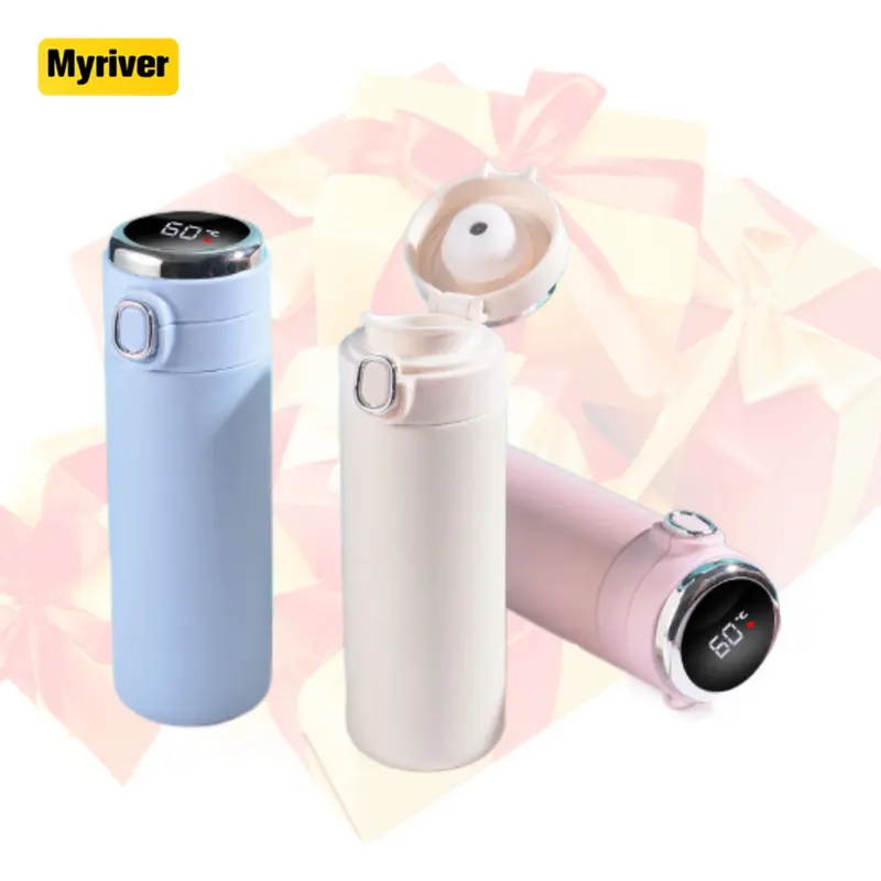 Myriver Tazas personalizadas Forma Linda Taza de frasco innovadora 304 Mini botella de agua de acero inoxidable Ideas de regalo del Día de San Valentín 2023