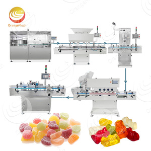 自动糖果计数灌装封盖机鱼籽软糖口香糖枣瓶计数机生产线 - Product Image 1