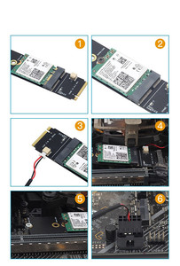 Yüksek kaliteli NVMe M-KEY M.2 A + E anahtar Wifi 6 kablosuz ağ adaptörü kart AX200 AX210 9260stock uyumlu stokta - Product Image 4