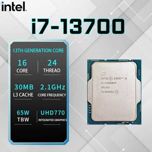 12th ve 13th nesil çekirdek CPU işlemci I5 1313400 13700 I5 13600KF I7 masaüstü için 13700KF toplu/tepsi - Product Image 5