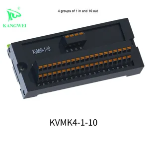 Bloque de terminales rápido tipo riel Bloque de terminales PLC de automatización de cobre PCB de resorte enchufable con una entrada y varias salidas - Product Image 4