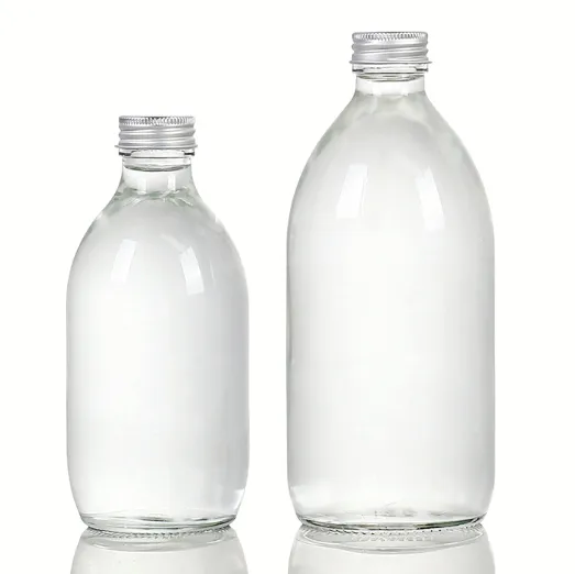 Botella de bebida transparente de 350 ml, botella de zumo de vidrio de 350 ml, Envío Gratis