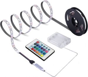 ไฟแบตเตอร์รี่ LED RGB ใช้ USB พร้อมรีโมตควบคุม3ปุ่มไฟเส้น LED กันน้ำสำหรับตกแต่ง - Product Image 1