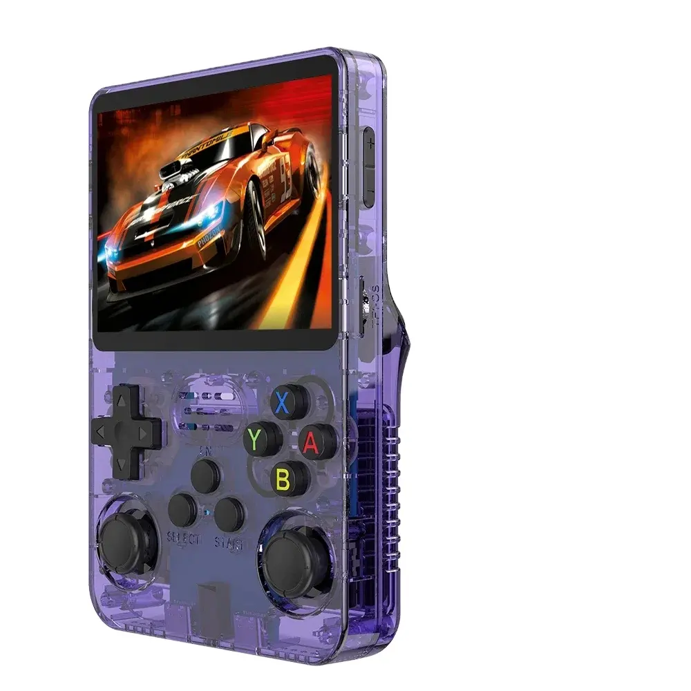 Console de jeu vidéo portable rétro R36S Système Linux Écran IPS de 3.5 pouces Lecteur vidéo de poche portable R35s Pro Jeux de 64 Go