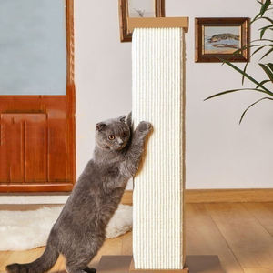 Bantalan Sisal cakar alami ramah lingkungan dalam ruangan hewan peliharaan kolom tunggal interaktif tiang garuk kucing Ultimate - Product Image 2