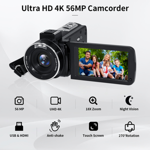 Video <strong>Camera</strong> Camcorder 4K, 56MP UHD WiFi Vlogging <strong>Camera</strong> for YouTube Touch Screen DV <strong>Camera</strong> Recorder - Product Image 2