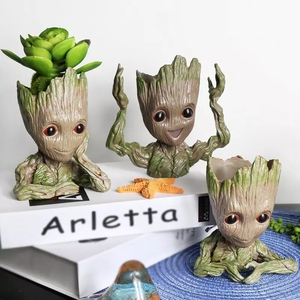 Toptan üretici reçine yetiştiricilerinin açık ağaç adam bebek Groot oyuncak ucuz bitki saksıları - Product Image 4