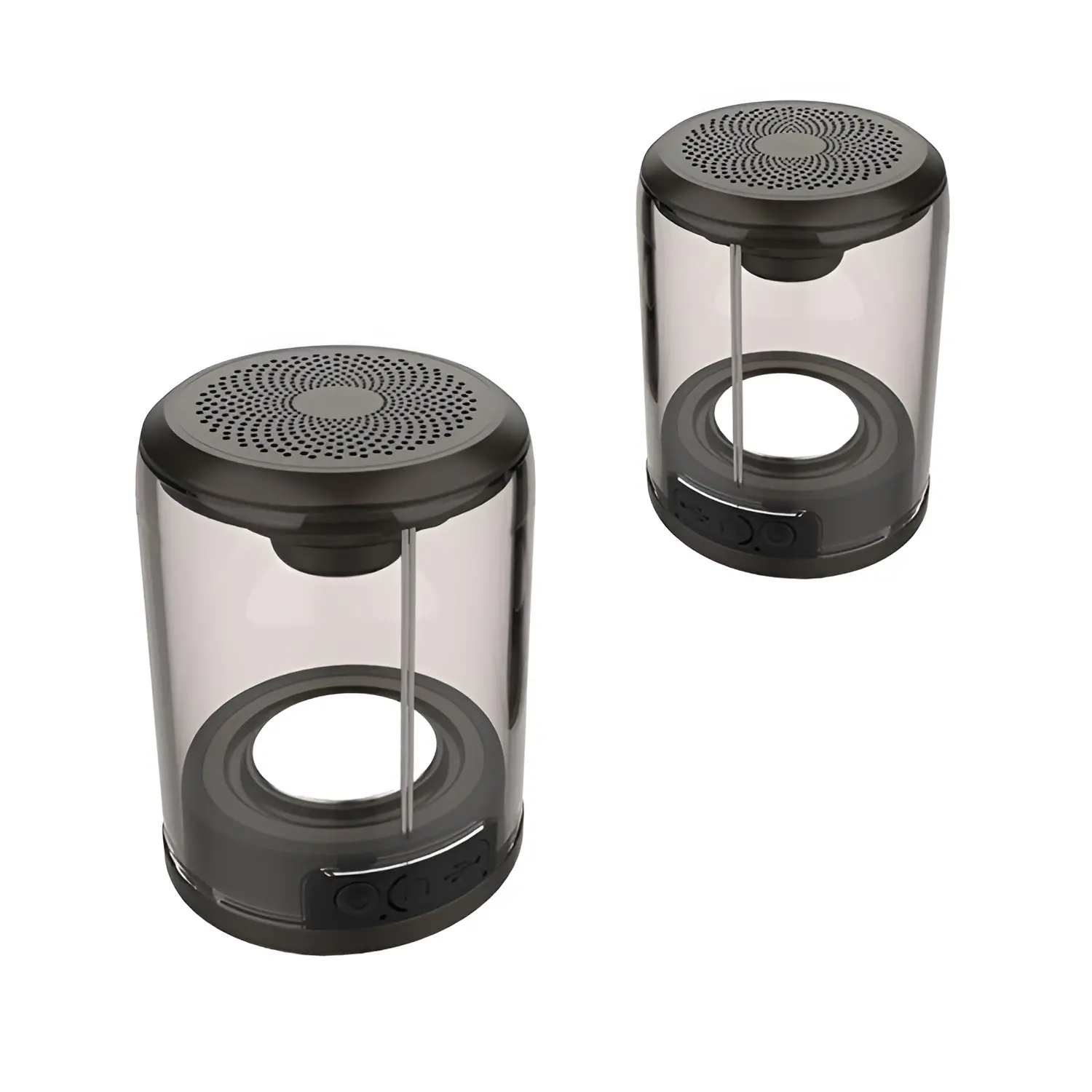 2024 Nieuwe Promotie Gif Tweeling Magnetische Audio Attractie Bluetooth Speaker Subwoofer Stereo Tws Transparante Speakers