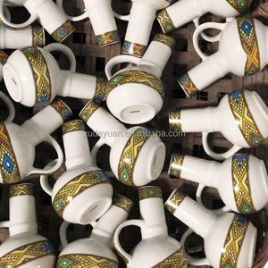 Sheba kraliçe klasik eritrean 17pcs geleneksel sanat tasarım etiyopya kahve rekebot ile set - Product Image 6