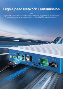 Factory Mini Pc Multi Protocol Modbus RK3568 DDR4 32GB VGA HD Dual LAN COM Industry Linux <strong>Computer</strong> Fan Industrial Mini Pc