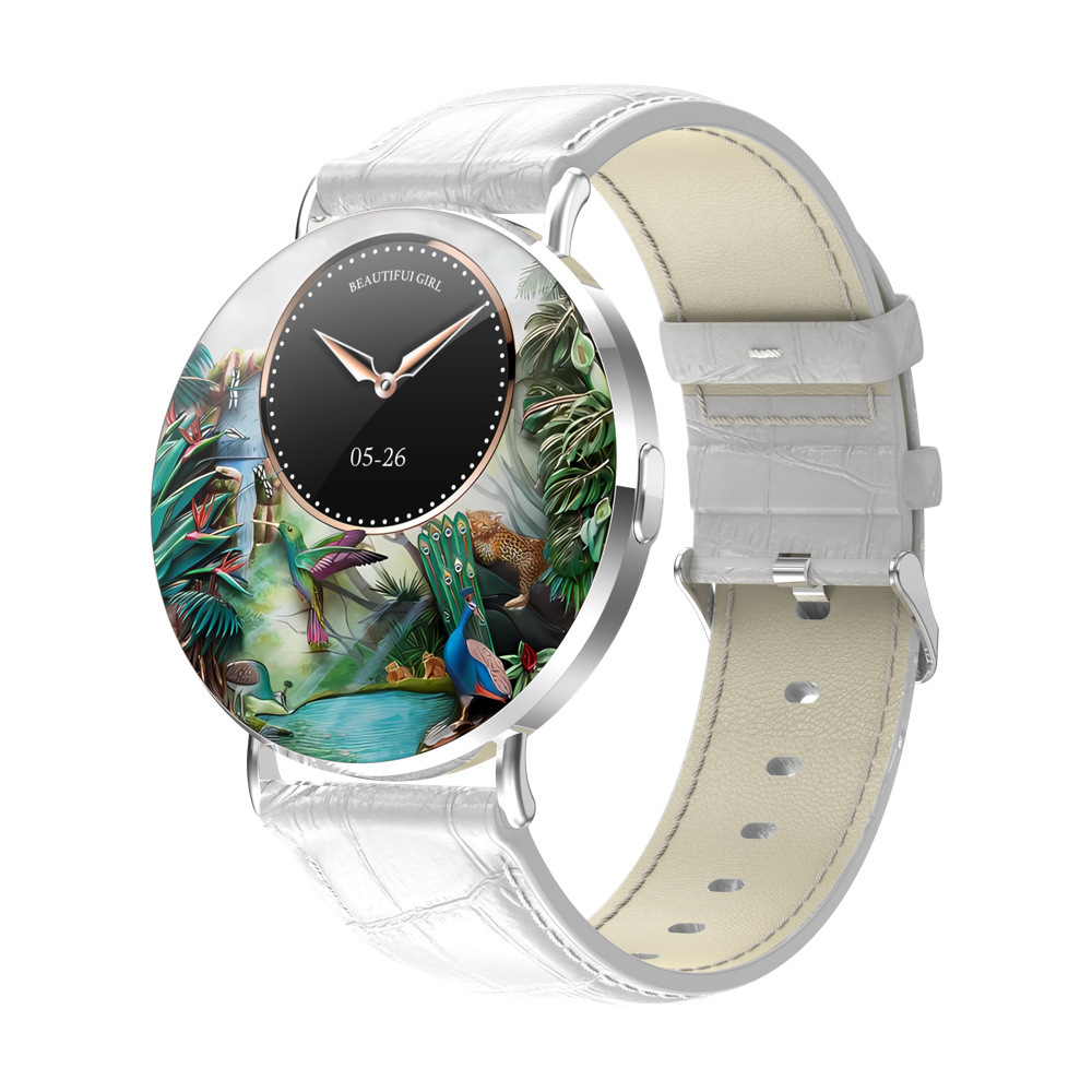 silver head white leather