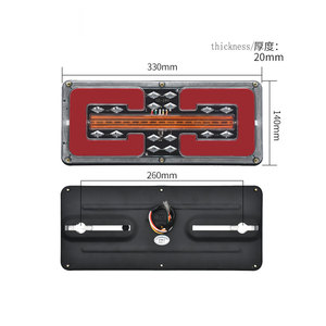24V kamyon arka lambası LED arka lambası kırmızı gündüz koşu işık ters fren dur göstergesi su geçirmez römork dönüş sinyal ışığı - Product Image 5