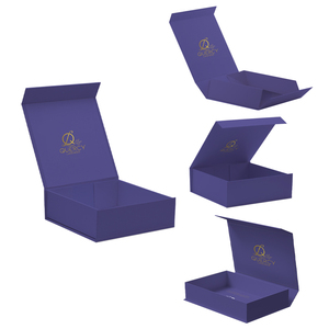 Imballaggio di scatole regalo di nozze di carta di cartone magnetico per il trucco di e-commerce personalizzato con Logo personalizzato - Product Image 5