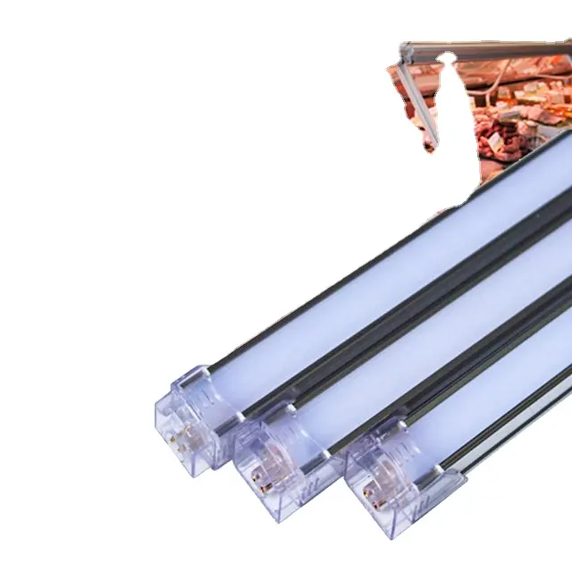 Freezer Pink cabinet light 560mm Length Food tube light IP54 for meat in the market