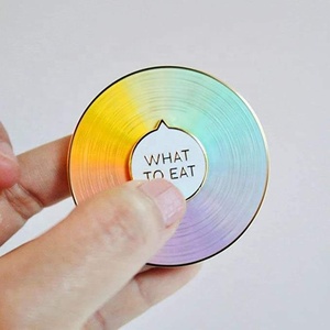 Cá Nhân Tùy Chỉnh Xoay <span class=keywords><strong>Spinner</strong></span> Quay Ve Áo Pin Huy Hiệu Kim Loại Xoay Lớn Màu Bánh Xe Quay Cứng Men Pin - Product Image 2