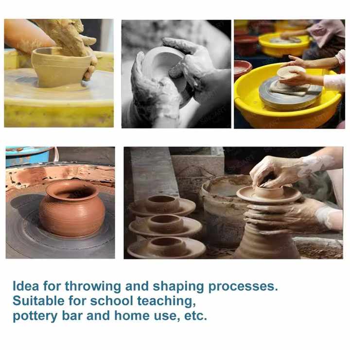 Pottery Wheel Pottery Forming Machine 25CM Detachable Basin Electric Pottery Wheel With Foot Pedal DIY Clay Tool Ceramic Machine