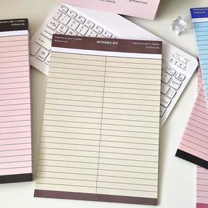 Bloc de notas personalizado con monograma para hacer, Bloc de notas con nombre personalizado, Bloc de notas elegante forrado grande - Product Image 3