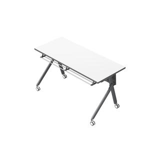 现代风格可折叠培训学生台办公会议桌免费拼接学生专业咨询台 - Product Image 2