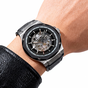 Undecember Heren Horloges Skelet Automatisch Mechanisch Horloge Platte Saffier 5 Atm Waterbestendig Mechanisch Luxe Horloge - Product Image 5