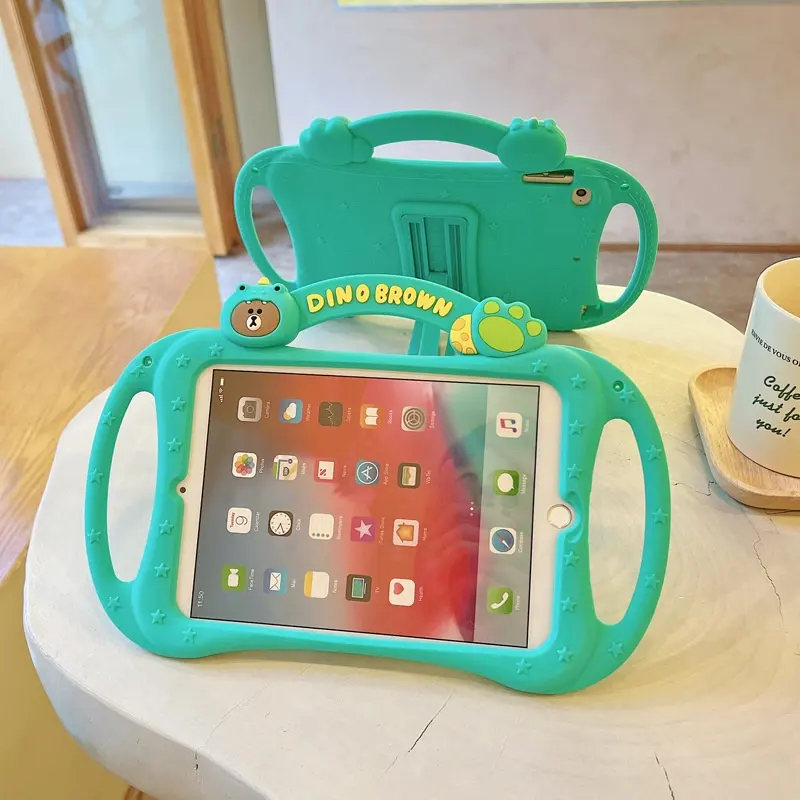 Custodia all'ingrosso per Ipad Mini 7 ''Retina Kids Safe custodia in Silicone antiurto in gomma con cavalletto per apple ipad